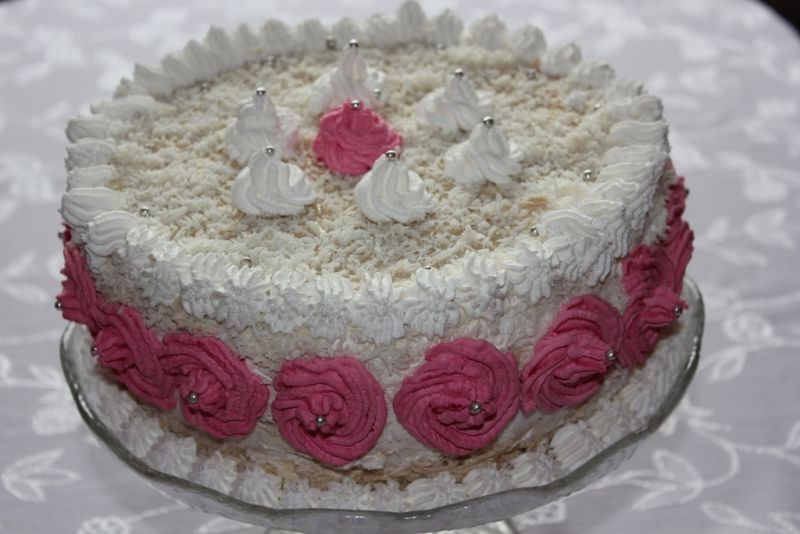 Tort dwusmakowy z budyniem  Tort dwusmakowy z budyniem