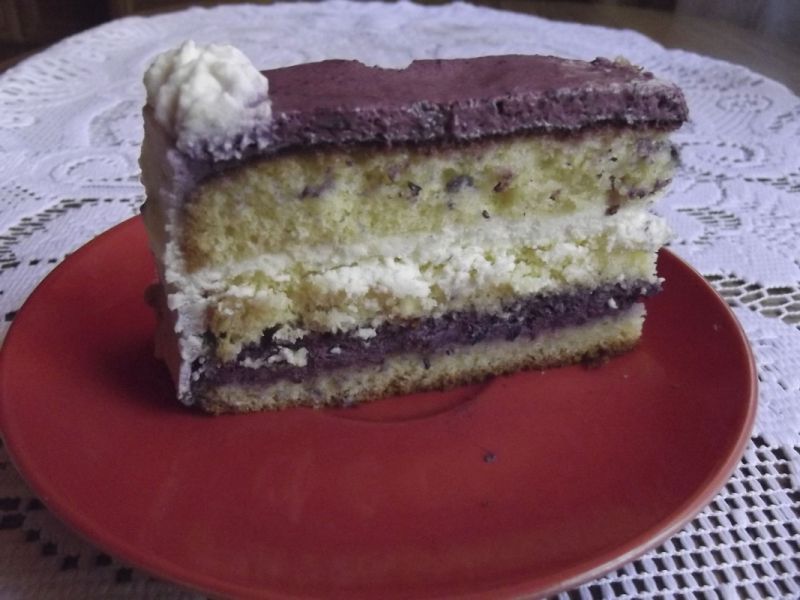 Tort jagodowo czekoladowy