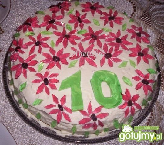 Tort kakaowo - śmietanowy