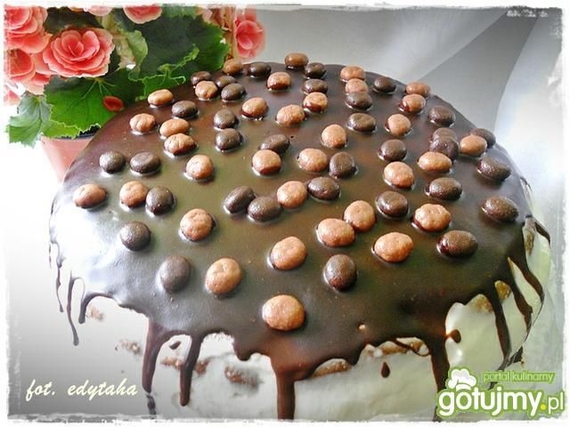 Tort kakaowy z cytrynową pianką Tort kakaowy z cytrynową pianką