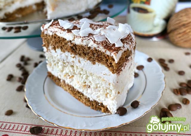 Tort kawowo - kokosowy