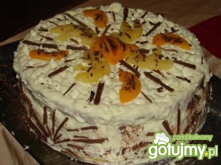 Tort kokosowo-czekoladowo-orzechowy