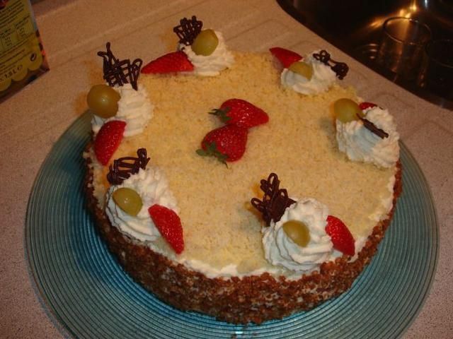 Tort kokosowo- owocowy