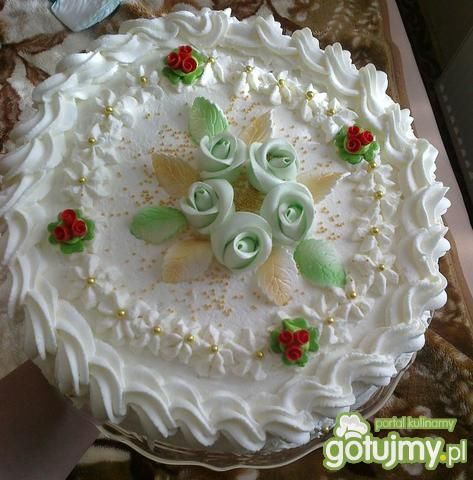 Tort kokosowy- rafaello  Tort kokosowy- rafaello