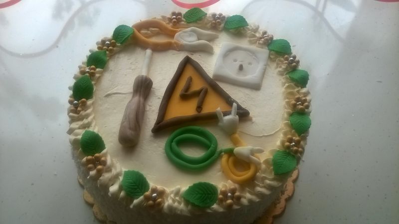 Tort maślany dla elektryka Tort maślany dla elektryka
