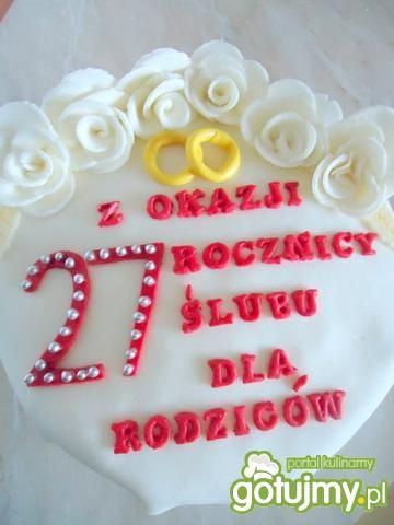Tort na rocznicę ślubu Tort na rocznicę ślubu