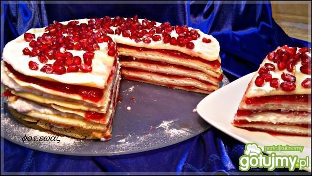 Tort nalesnikowy z granatem i...