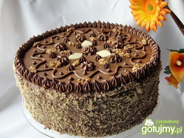 Tort orzechowo kokosowy Tort orzechowo kokosowy