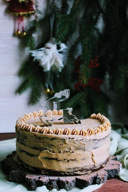 Tort piernikowy z dynią i kremem Speculoos  Tort piernikowy z dynią i kremem Speculoos