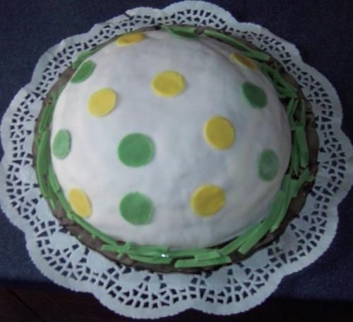 Tort Piłka w kropki Tort Piłka w kropki