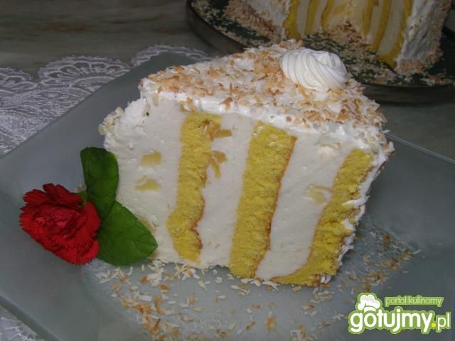 Tort ślimak  z masą z serka mascarpone 