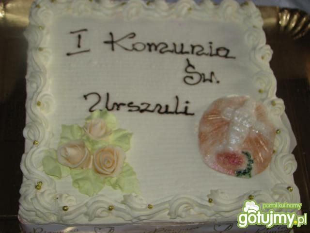 Tort śmietankowy z czekoladą  Tort śmietankowy z czekoladą