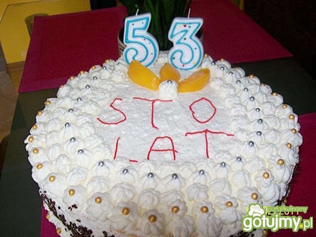 Tort śmietanowo-czekoladowy