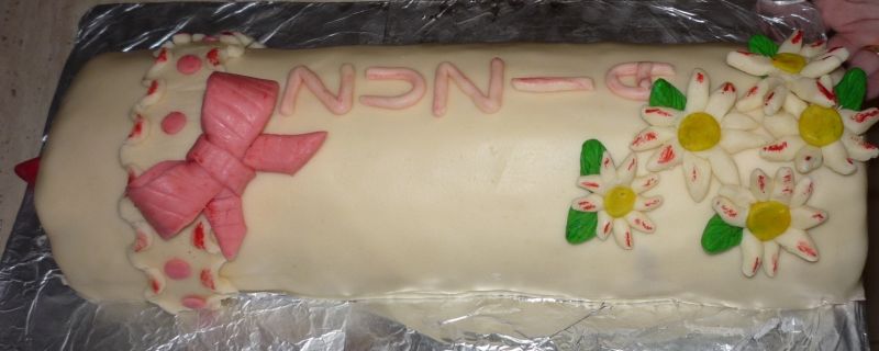 Tort świeca na chrzest Tort świeca na chrzest