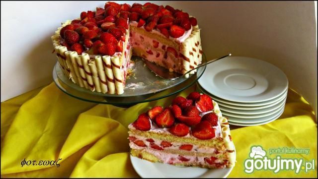 Tort truskawkowy według Zewy