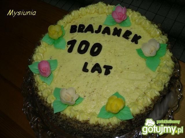 Tort urodzinowy - ciemny 