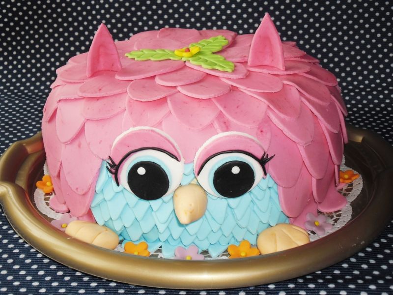 Tort urodzinowy sowa Tort urodzinowy sowa