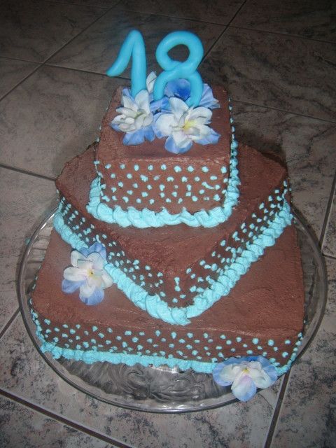 Tort wiśniowo - czekoladowy