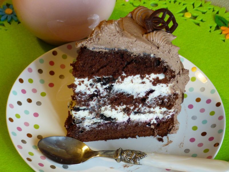 Tort z ciasteczkami oreo