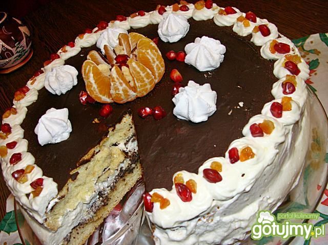 Tort z masą makową  Tort z masą makową