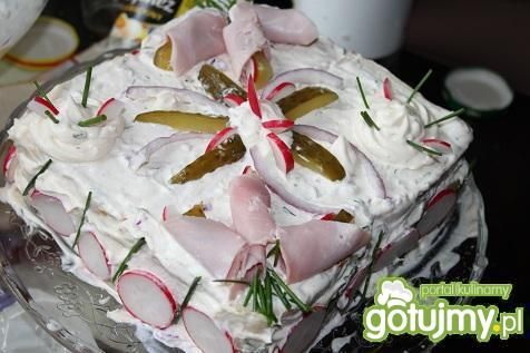 Tort z wędzonym udkiem  Tort z wędzonym udkiem