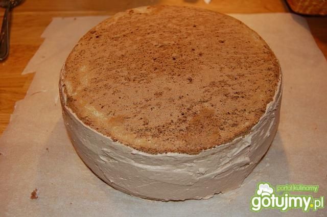 Tort zimowy -  śmietankowo kakaowy 