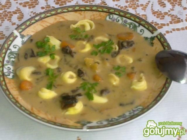 Tortellini z grzybowym sosem  Tortellini z grzybowym sosem