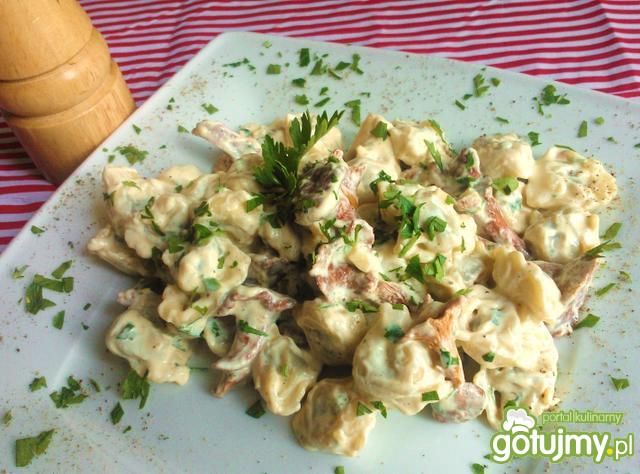 Tortellini z kurkami w sosie śmietanowym Tortellini z kurkami w sosie śmietanowym