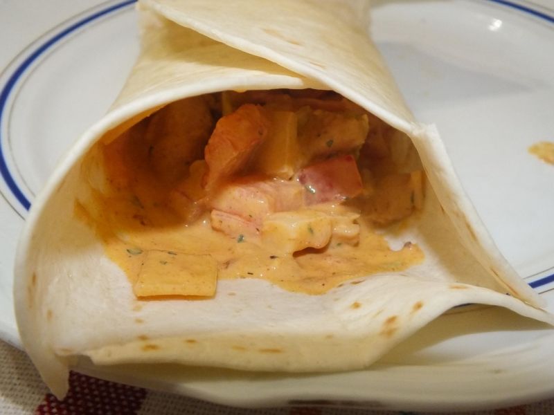 Tortilla domowa z kurczakiem