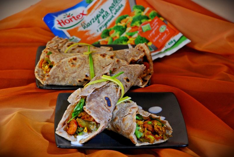 Tortilla pszenno- żytnia z warzywami Hortex  Tortilla pszenno- żytnia z warzywami Hortex