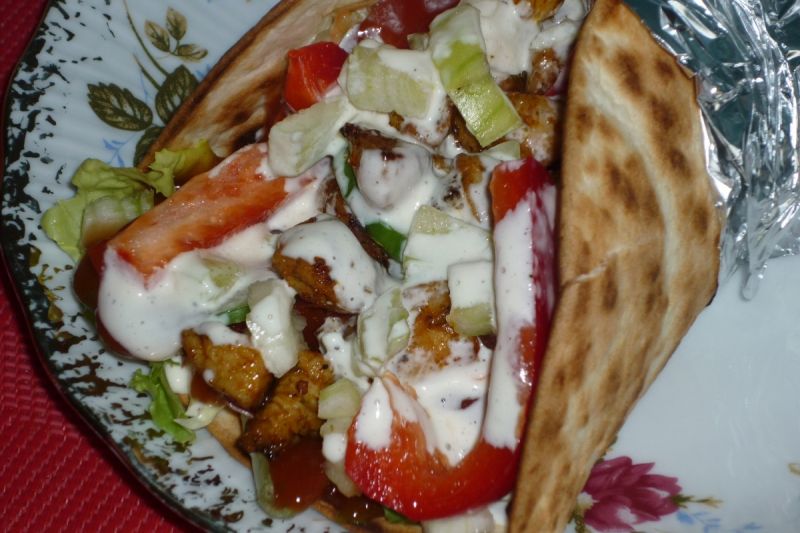 Tortilla z gyrosem Tortilla z gyrosem