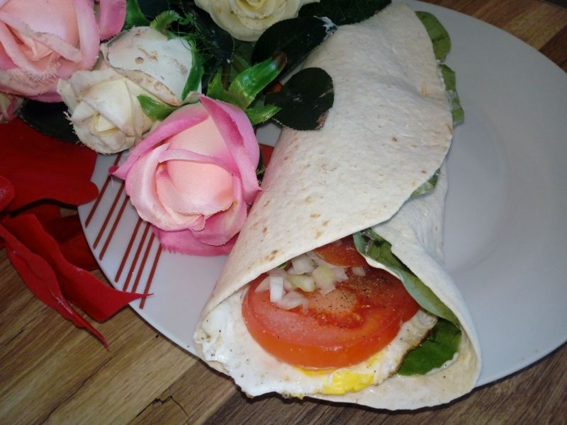 Tortilla z jajkiem sadzonym