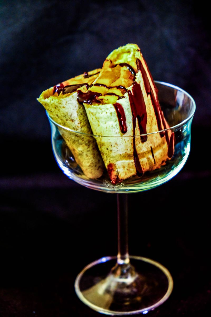 Tortilla z karmelizowanymi owocami  Tortilla z karmelizowanymi owocami