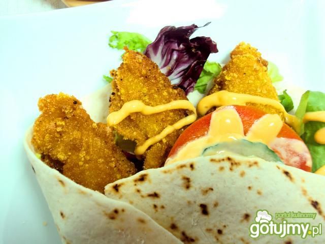 Tortilla z kurczakiem a'la KFC