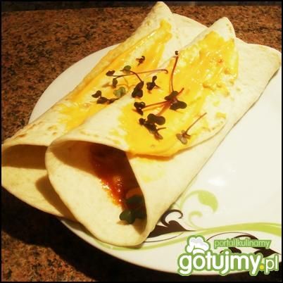 Tortilla z łososiem Tortilla z łososiem