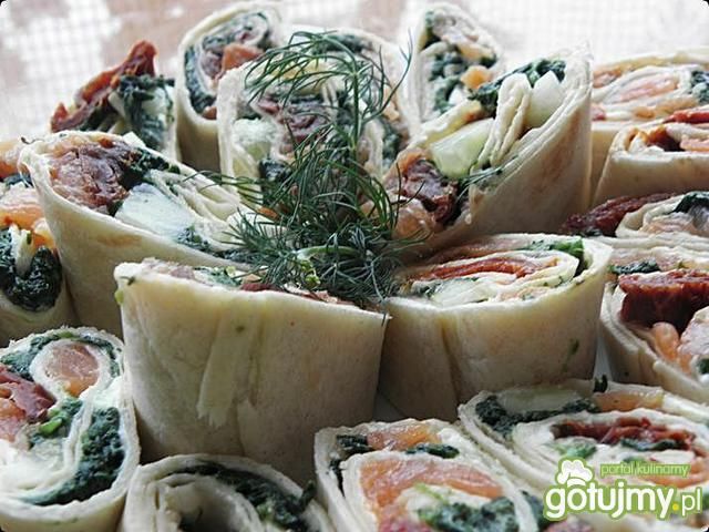 Tortilla z łososiem. Tortilla z łososiem.