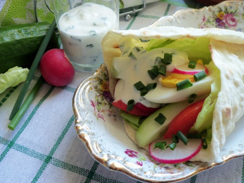 Tortilla z warzywami