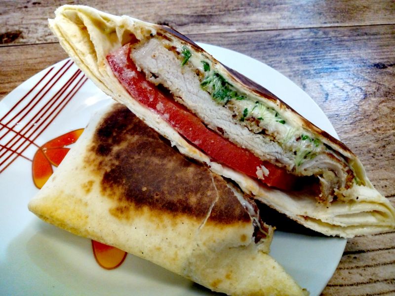 tortilla ze schabowym