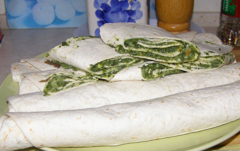 Tortilla ze szpinakiem Tortilla ze szpinakiem