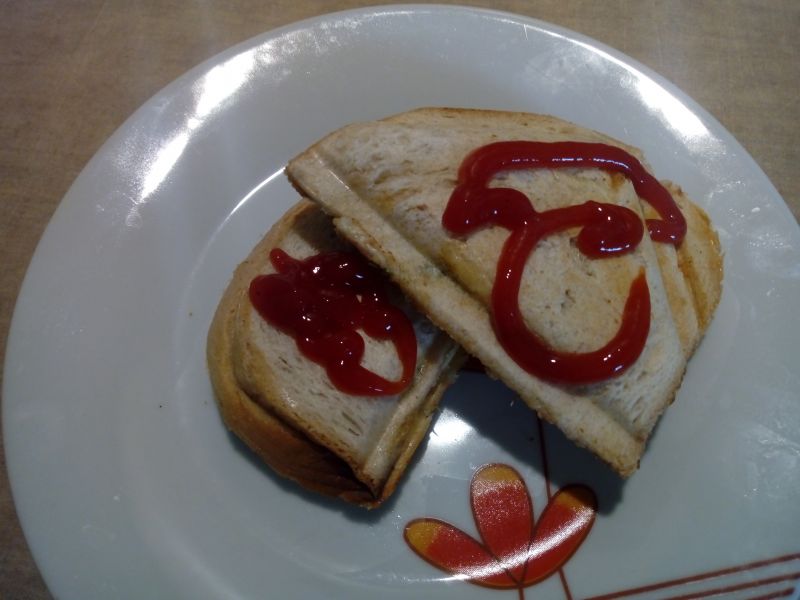 Tost z serem i rzeżuchą