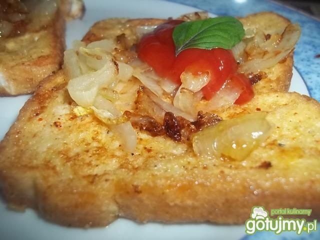 Tosty z cebulką Tosty z cebulką