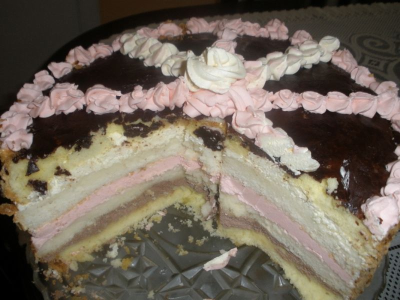 Tradycyjny tort tęczowy  Tradycyjny tort tęczowy