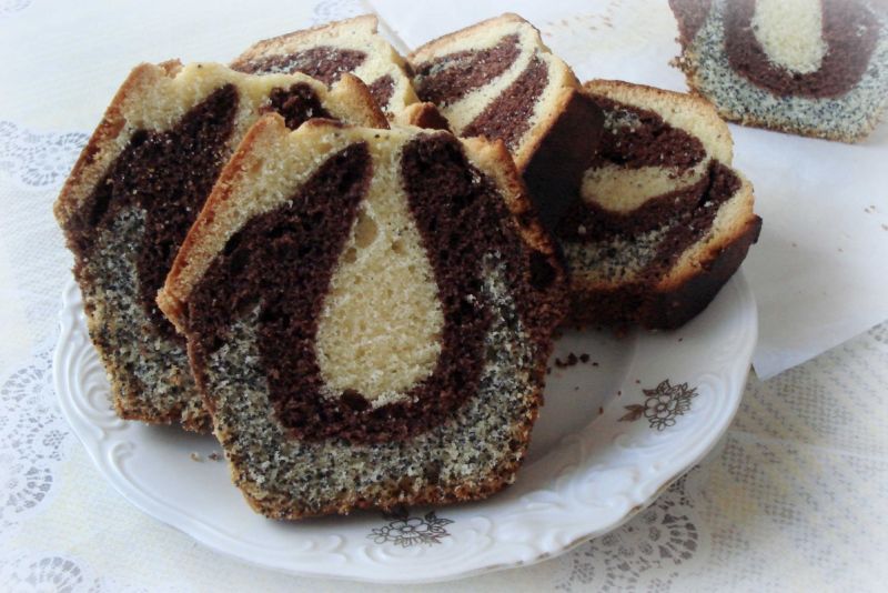 Trójkolorowe ciasto Trójkolorowe ciasto