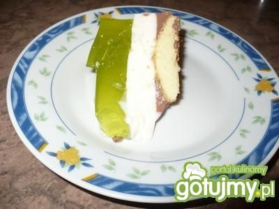 Trójkolorowy sernik na zimno Trójkolorowy sernik na zimno