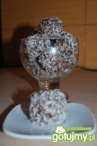 Trufelki owsiane kakaowo-kokosowe