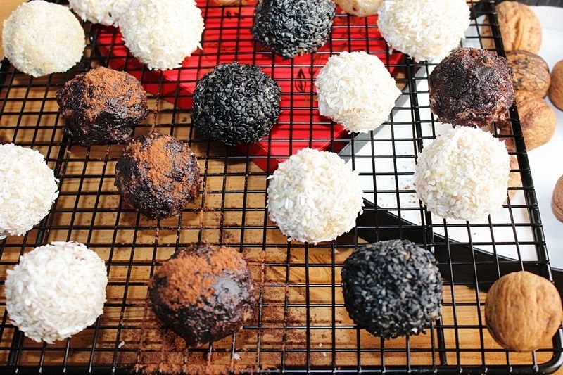 Trufle z orzechów, mascarpone i białej czeklady