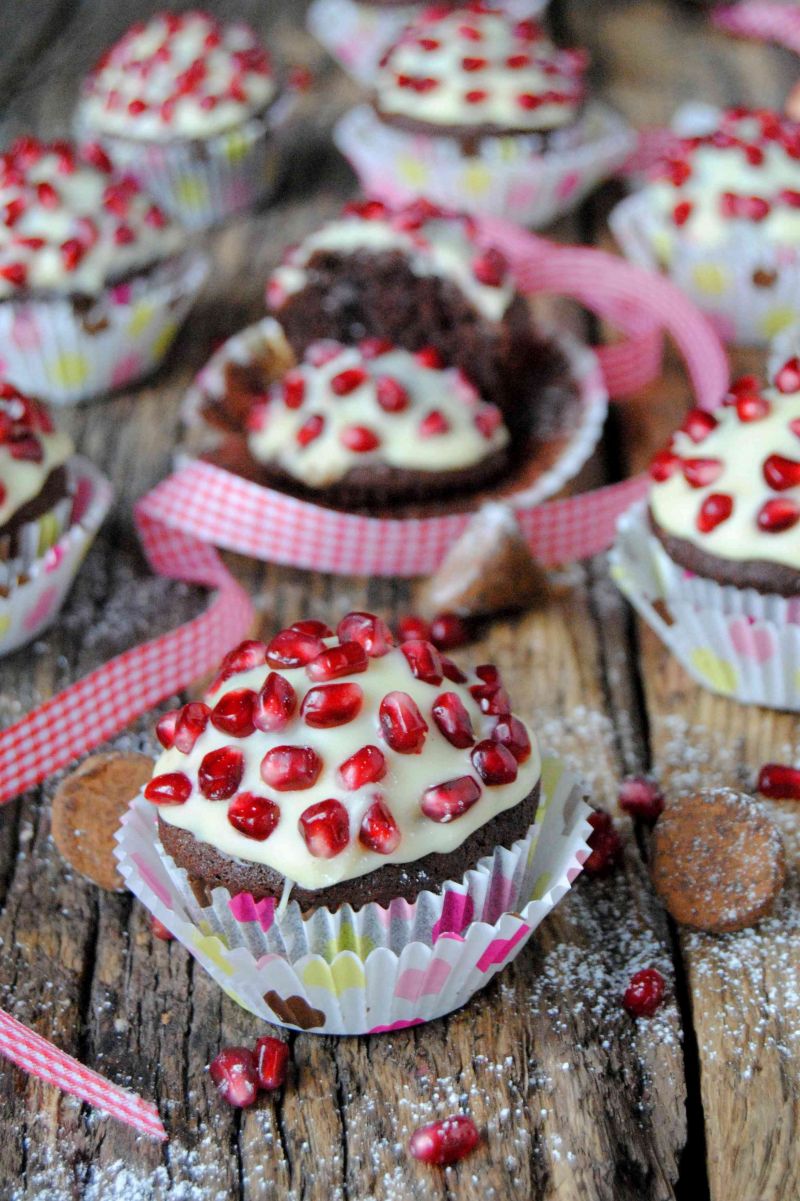 Truflowe babeczki z granatem