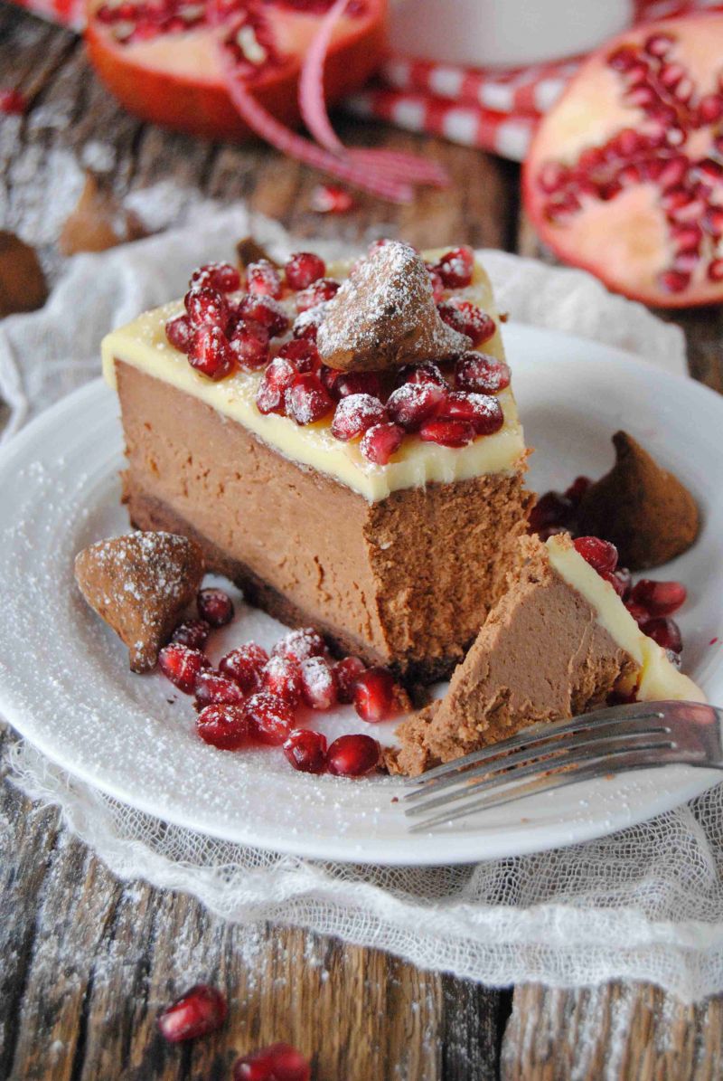 Truflowy sernik z granatem