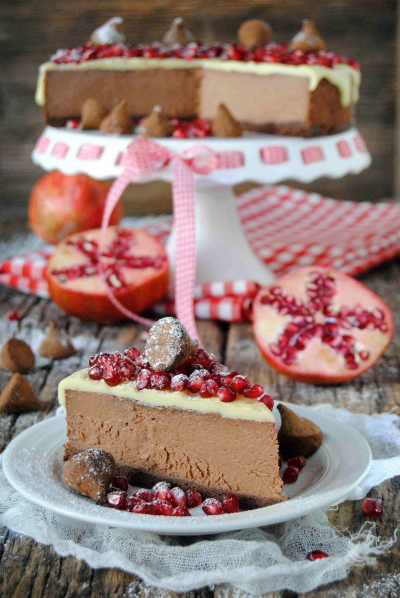 Truflowy sernik z granatem