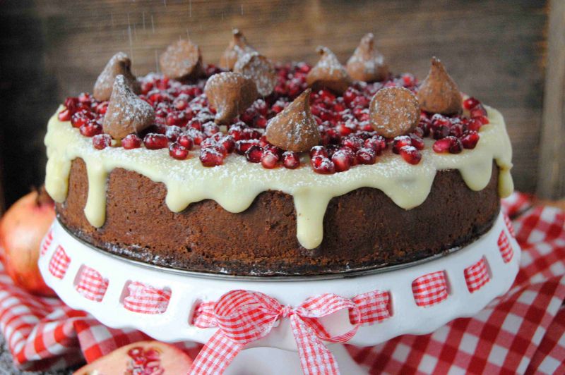 Truflowy sernik z granatem